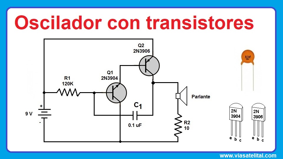oscilador transistores